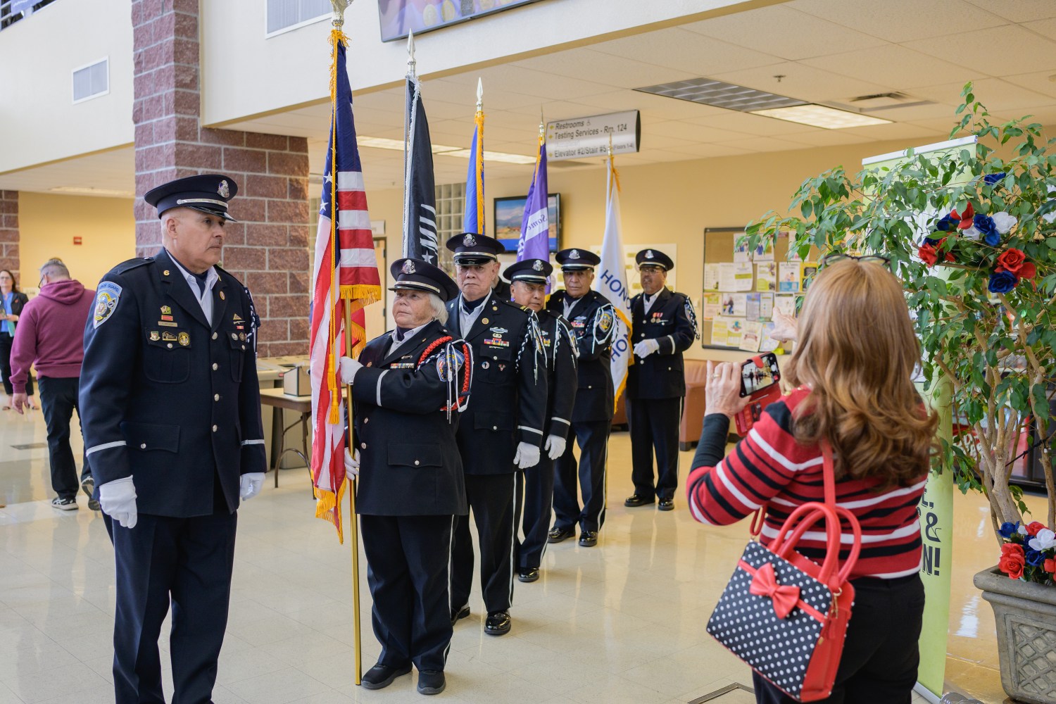 7A The Nevada Veterans Coalition prepares to present the Colors ...